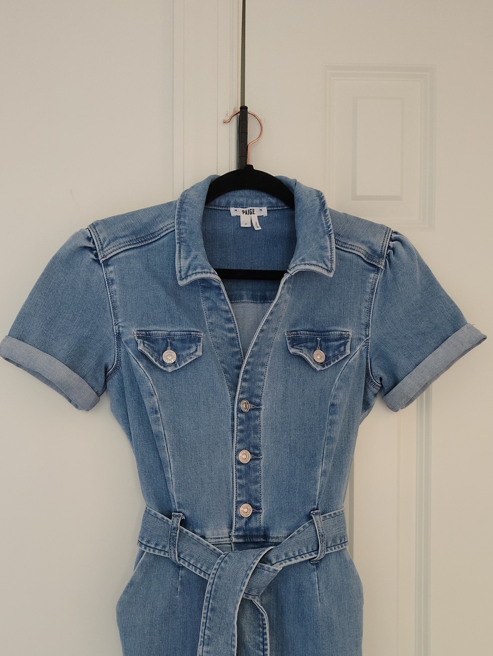 PAIGE‎ Anessa Short Sleeve Jumpsuit in Hailey- Size 2 - Picture 3 of 11